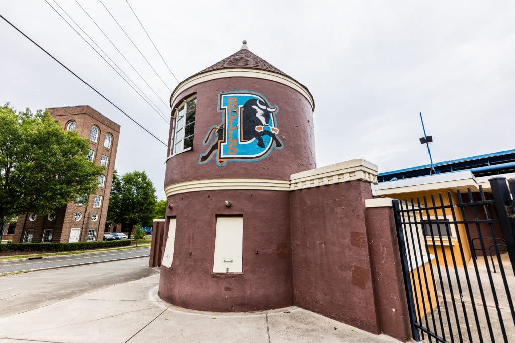 Historic Durham Athletic Park exterior