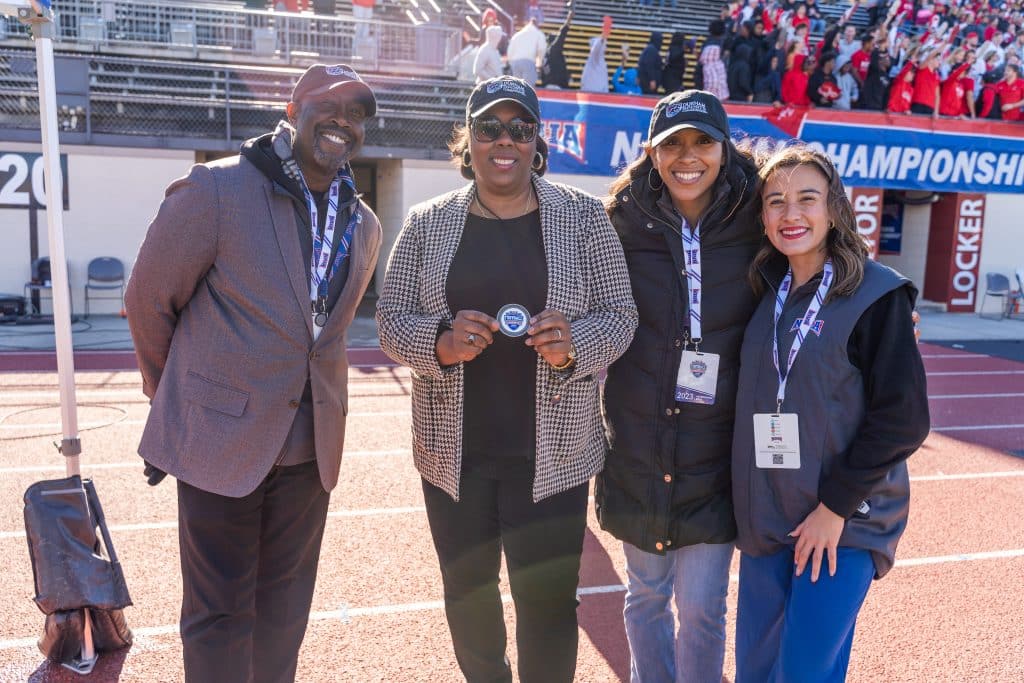 Marcus, Kaila'Shea, Lulu and Ingrid at NAIA Football Championship