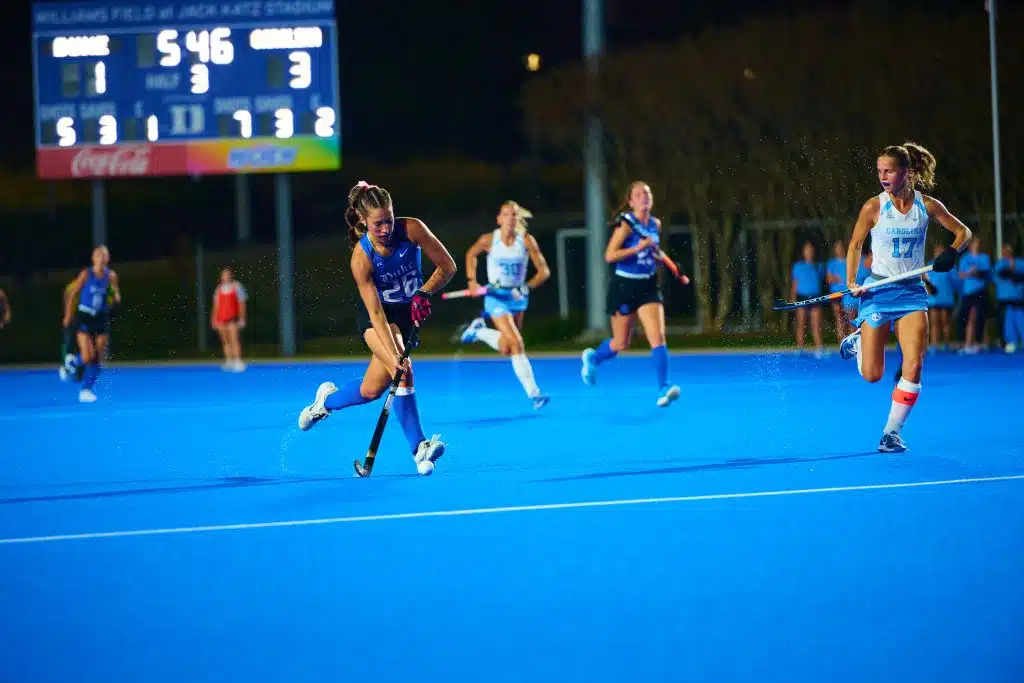 Duke field hockey player vs UNC