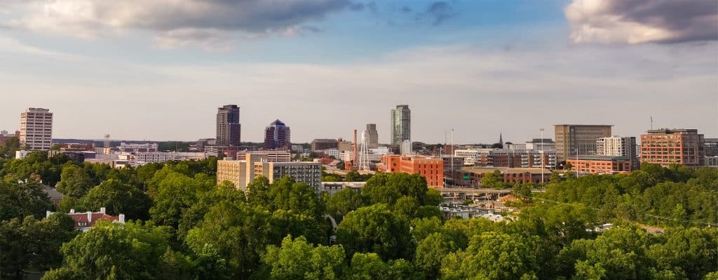 Skyline if downtown Durham